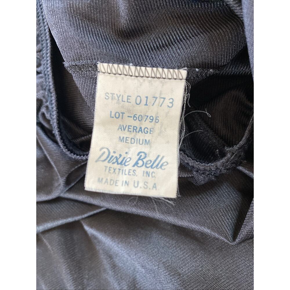 Vintage Dixie Belle Half Slip Black Anti-static Size Medium Lace Trimmed Slits - Picture 11 of 11